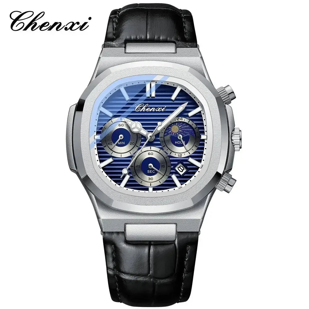 Chenxi CX-0092 High Quality Men's Chronograph Quartz Watch with Moon Face Chenxi Pakistan