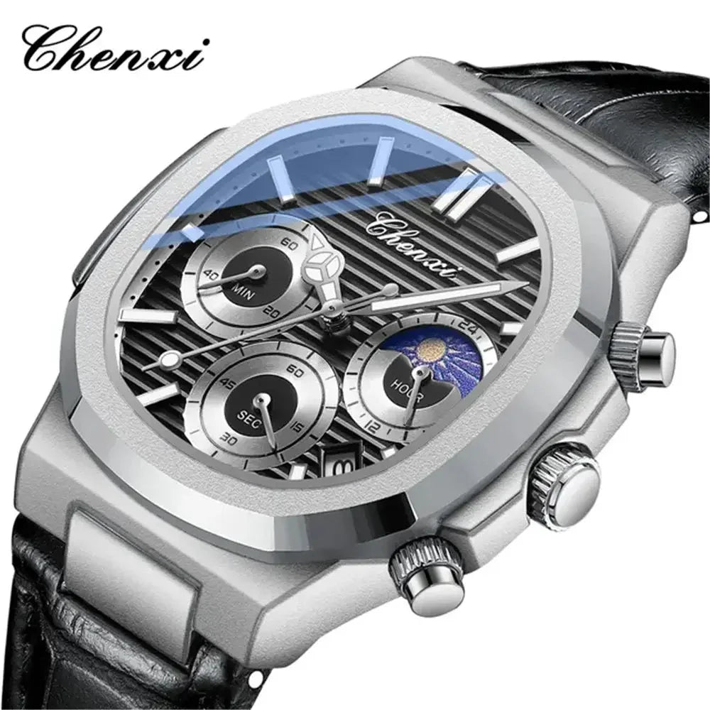 Chenxi CX-0092 High Quality Men's Chronograph Quartz Watch with Moon Face Chenxi Pakistan