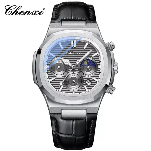 Chenxi CX-0092 High Quality Men's Chronograph Quartz Watch with Moon Face Chenxi Pakistan